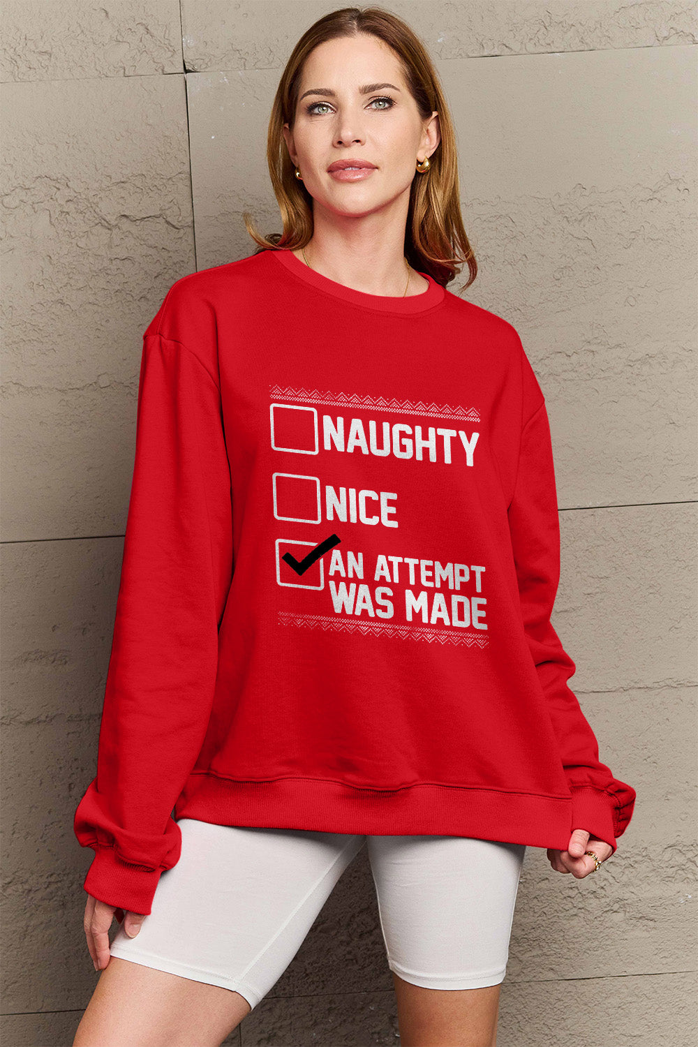 Simply Love Full Size Long Sleeve Sweatshirt