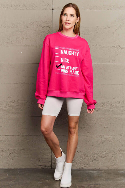 Simply Love Full Size Long Sleeve Sweatshirt