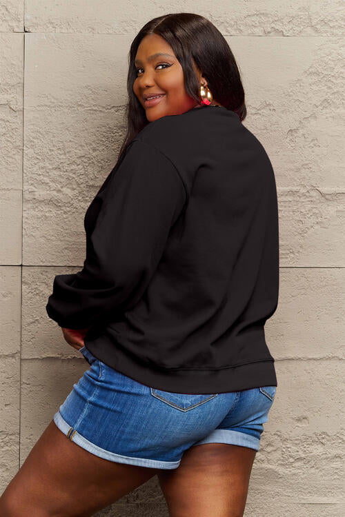 Simply Love Full Size Long Sleeve Sweatshirt