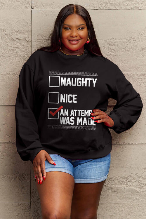 Simply Love Full Size Long Sleeve Sweatshirt