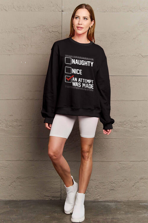 Simply Love Full Size Long Sleeve Sweatshirt
