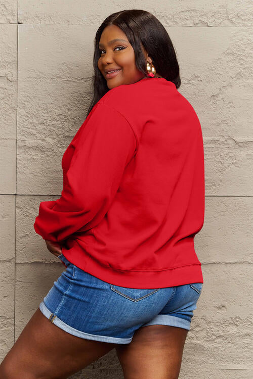 Simply Love Full Size Long Sleeve Sweatshirt