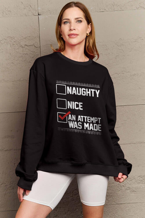 Simply Love Full Size Long Sleeve Sweatshirt