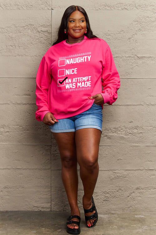 Simply Love Full Size Long Sleeve Sweatshirt