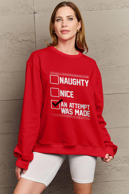 Simply Love Full Size Long Sleeve Sweatshirt